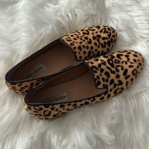 Steve Madden leopard print loafers